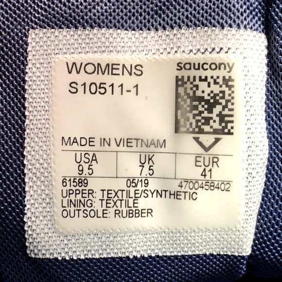 SAUCONY OMNI ISO 2 Women`s Size 9.5 Grey Blue Athletic Running Shoes S10511-1 - Picture 8 of 8